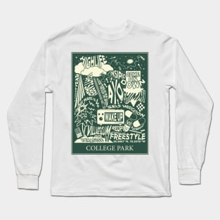 College Park Poster (Tracklist) - Logic Long Sleeve T-Shirt